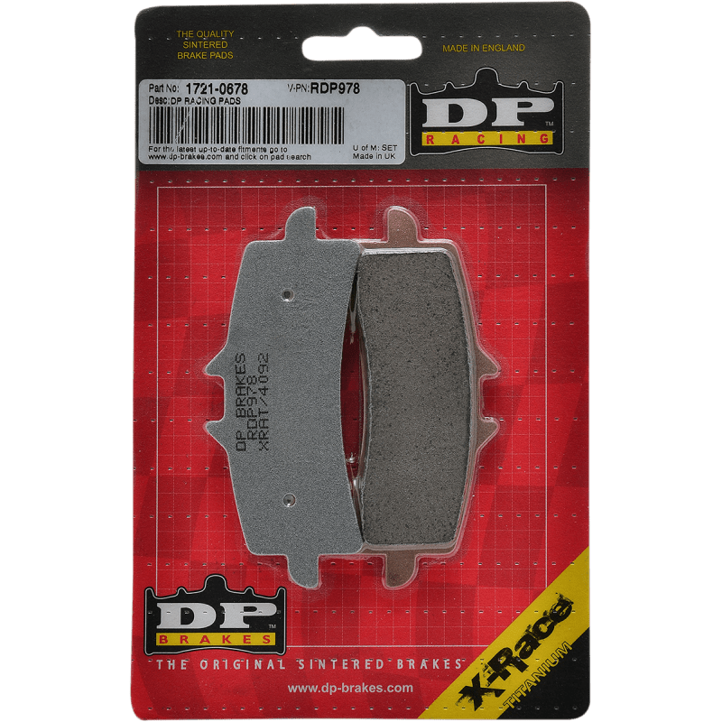 DP BRAKES RDP978 RACE COMPOUND BRAKE PAD SET - DRIVEN Canada's Powersports 5060637513330RDP978