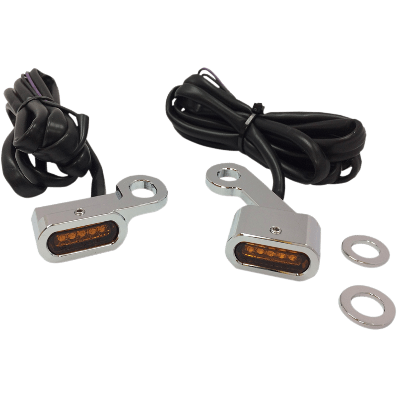DRAG SPECIALTIES 04 - 19 LED H/B MRKR LIGHTS AMBR PR - DRIVEN Canada's Powersports L22 - 0231CAE