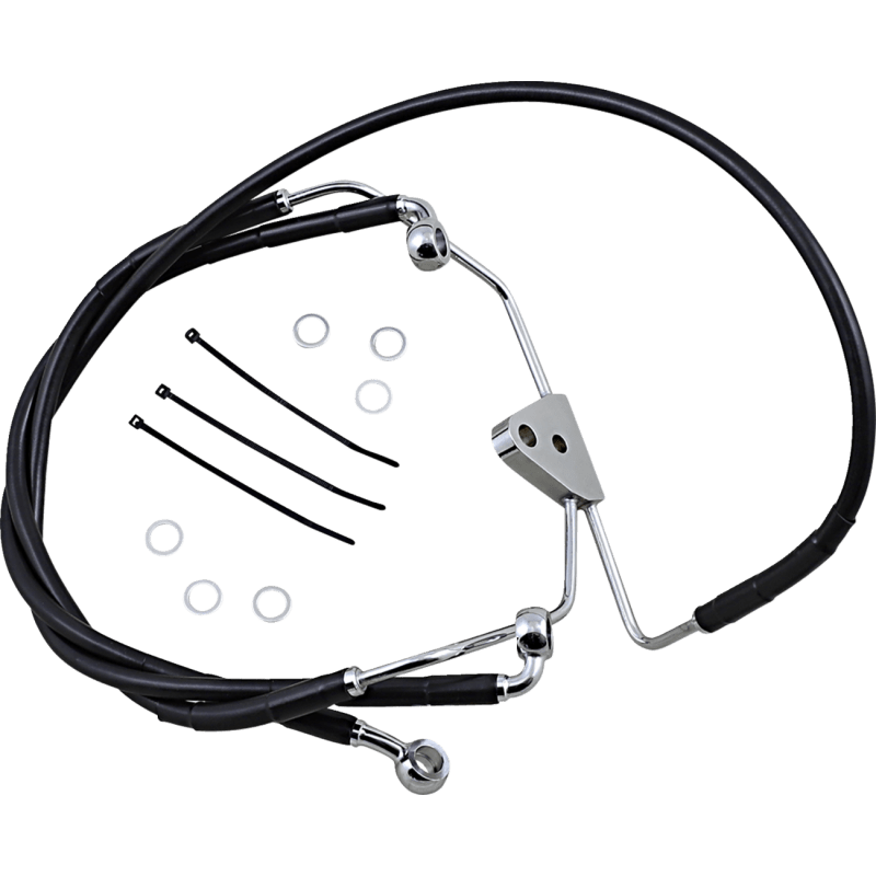 DRAG SPECIALTIES 08 - 13 FLHT +6BLK FRT BRK/LI KIT WOABS (620085 - 6BLK) - DRIVEN Canada's Powersports 620085 - 6BLK