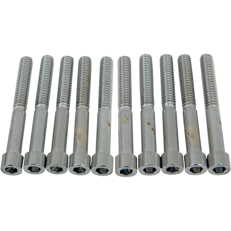 DRAG SPECIALTIES 1/4 - 20*2 SMTH ALLEN BOLTS CY - CHROME (MPB185S) - DRIVEN Canada's Powersports 632393167956MPB185S