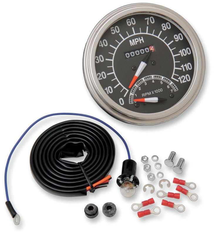 DRAG SPECIALTIES 2:1 SPEEDO 68 - 84 FACE W/TACH (DS - 243870) - DRIVEN Canada's Powersports DS - 243870