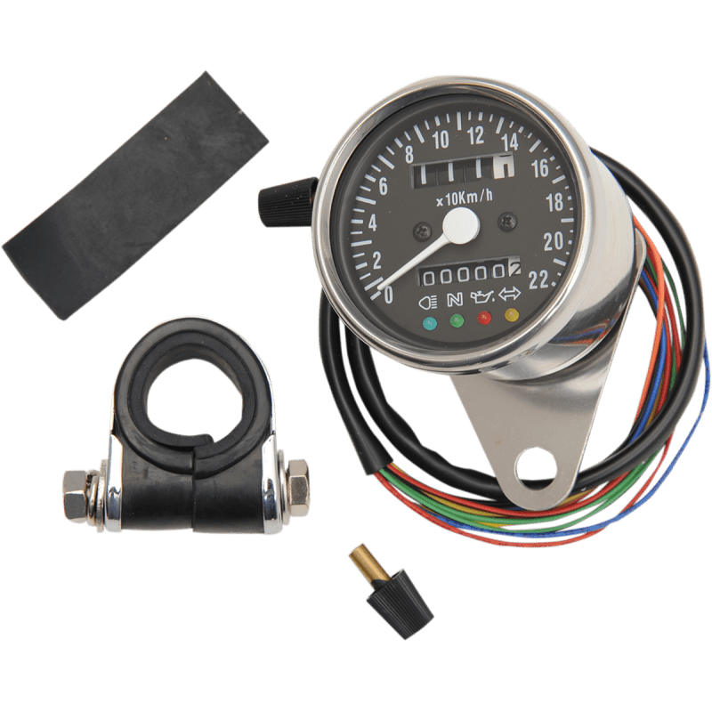 DRAG SPECIALTIES 2.4" MECH SPEEDO KM/H 2:1 - DRIVEN Canada's Powersports 2210 - 0207