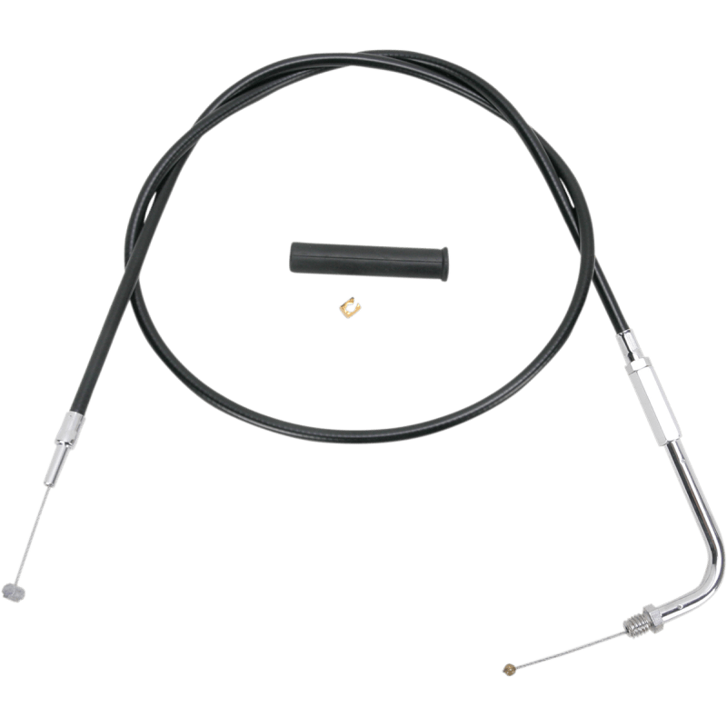 DRAG SPECIALTIES BLACK THROTTLE CABLE (4330348B) - DRIVEN Canada's Powersports 0650 - 11004330348B