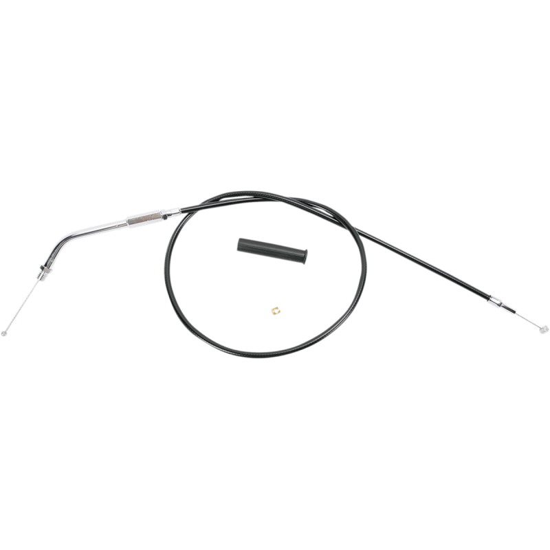 DRAG SPECIALTIES BLACK XL THROTTLE CABLE (4330400B) - DRIVEN Canada's Powersports 0650 - 03474330400B
