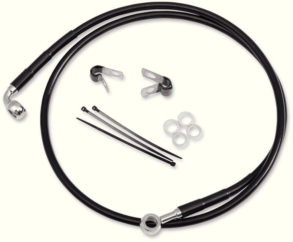 DRAG SPECIALTIES 84 - 98FXST FRT BRAKE LINE KIT - DRIVEN Canada's Powersports 640115 - BLK