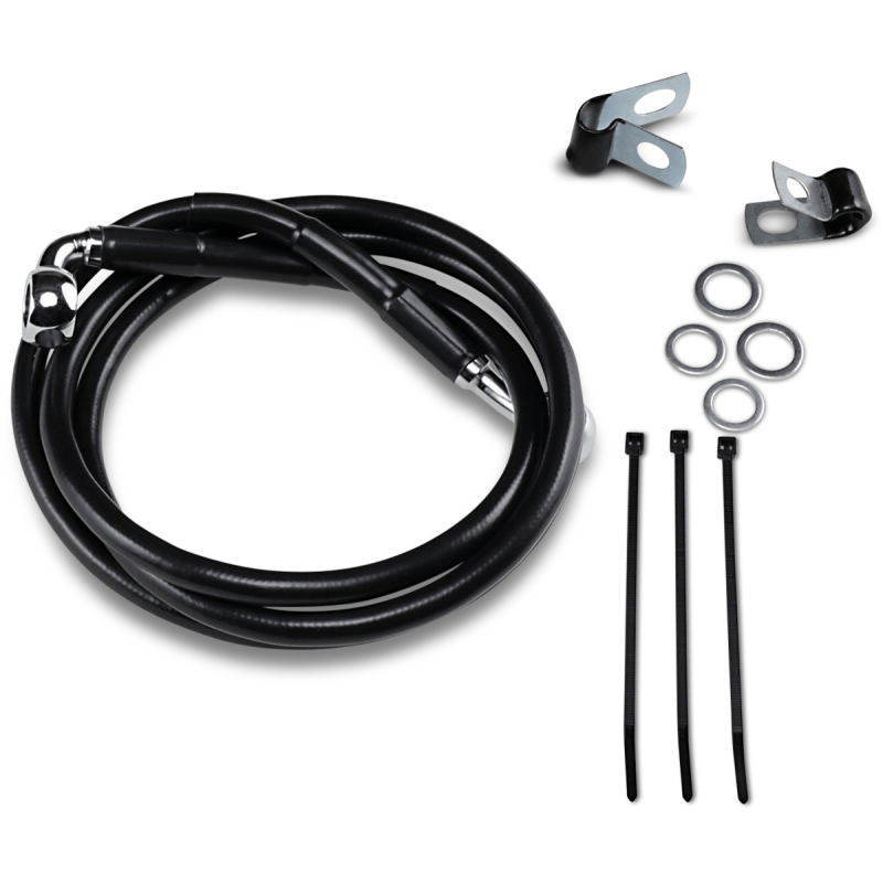 DRAG SPECIALTIES 95 - 99FXD/88 - 03XL +4 FRT BRK LINE KI - DRIVEN Canada's Powersports 640113 - 4BLK