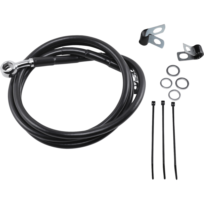 DRAG SPECIALTIES 95 - 99FXD/88 - 03XL +8 FRT BRK LINE KI - DRIVEN Canada's Powersports 640113 - 8BLK
