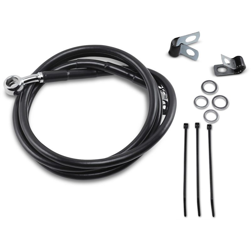 DRAG SPECIALTIES 95 - 99FXD/88 - 03XL +8 FRT BRK LINE KI - DRIVEN Canada's Powersports 640113 - 8BLK