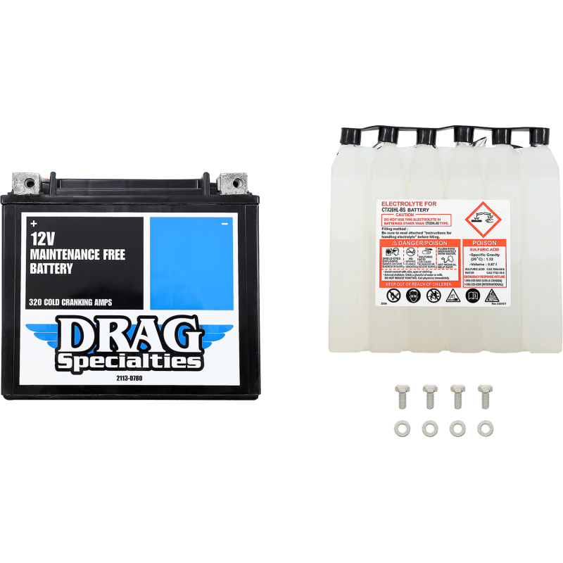 DRAG SPECIALTIES BATTERY YTX20HBSFT DRAG (CTX20H - BS FT) - DRIVEN Canada's Powersports CTX20H - BS FT