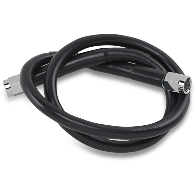 DRAG SPECIALTIES BLACK S/S BRAKE LINE 24" (824 - BLK) - DRIVEN Canada's Powersports 824 - BLK