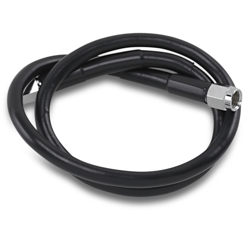 DRAG SPECIALTIES BLACK S/S BRAKE LINE 26" (826 - BLK) - DRIVEN Canada's Powersports 826 - BLK