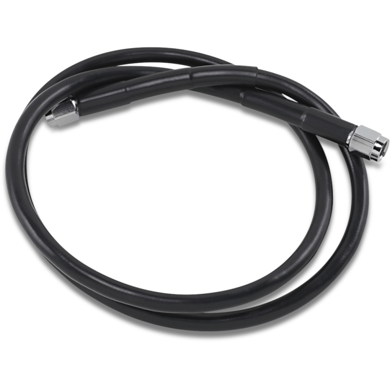 DRAG SPECIALTIES BLACK S/S BRAKE LINE 38" (838 - BLK) - DRIVEN Canada's Powersports 838 - BLK