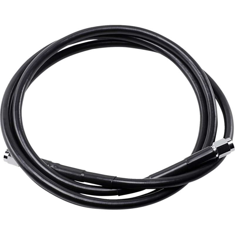 DRAG SPECIALTIES BLACK S/S BRAKE LINE 64" (864 - BLK) - DRIVEN Canada's Powersports 864 - BLK