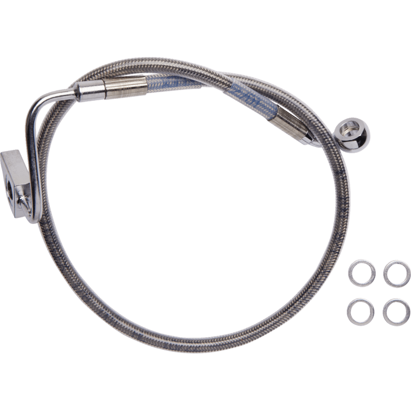 DRAG SPECIALTIES BRAKE LINE RR ABS SS (6172101) - DRIVEN Canada's Powersports 6172101