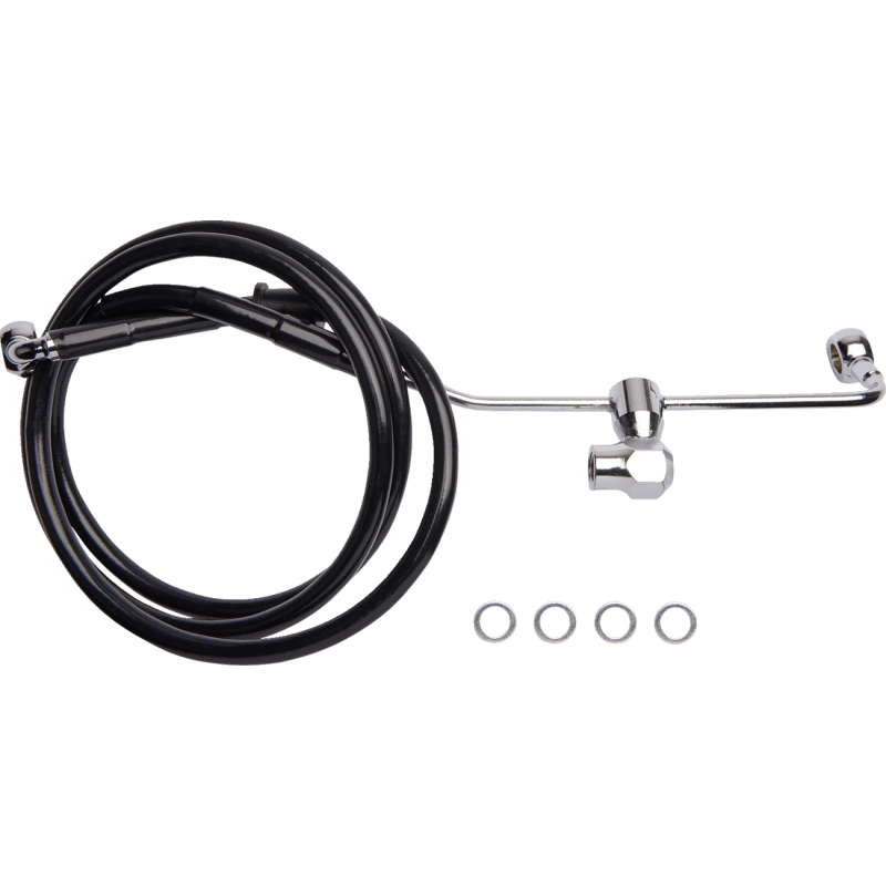 DRAG SPECIALTIES BRAKE LINE RR NON ABS - DRIVEN Canada's Powersports 6141900 - BLK