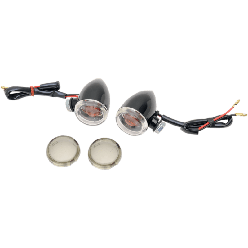 DRAG SPECIALTIES GL/BLK DUECE LIGHTS CLR/SMK BOLT PR - DRIVEN Canada's Powersports 2040 - 1042