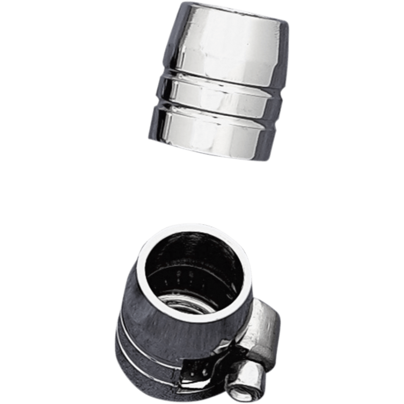 DRAG SPECIALTIES GROOVED HOSE END 3/8" W/CLAMP 6 PAK (DS - 096608) - DRIVEN Canada's Powersports DS - 096608