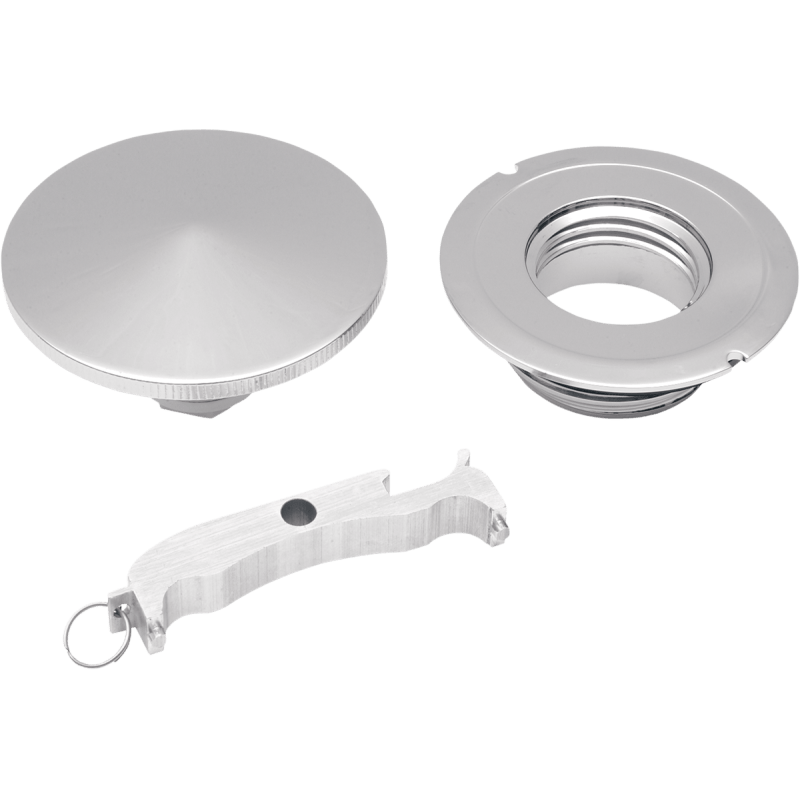 DRAG SPECIALTIES L96 - 19 VENTED RIGHT GAS CAP W/P/PROTECT (0703 - 0199) - DRIVEN Canada's Powersports 0703 - 0199