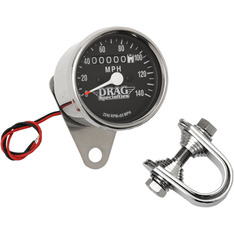 DRAG SPECIALTIES MINI MECH 140MPH SPEEDO 2240:60 - DRIVEN Canada's Powersports DS - 244132