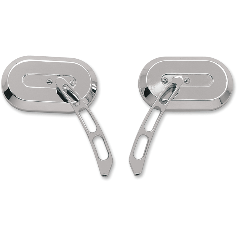 DRAG SPECIALTIES OVAL LEFT (EA) Mirror Front - Driven Powersports