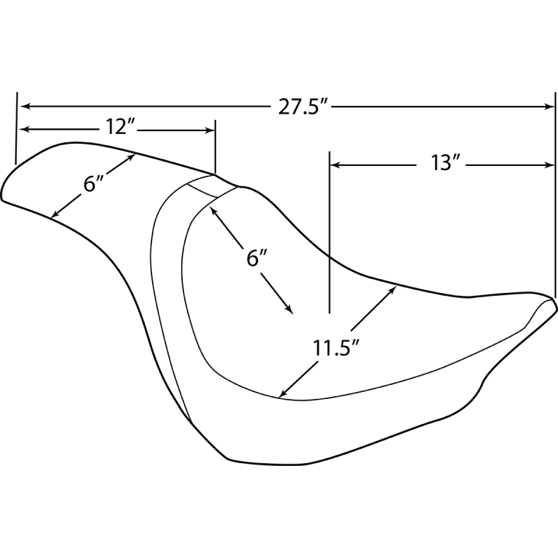 DRAG SPECIALTIES SEAT PRED SMTH SOLTHR SOF (0802 - 1182) - DRIVEN Canada's Powersports 0802 - 1182