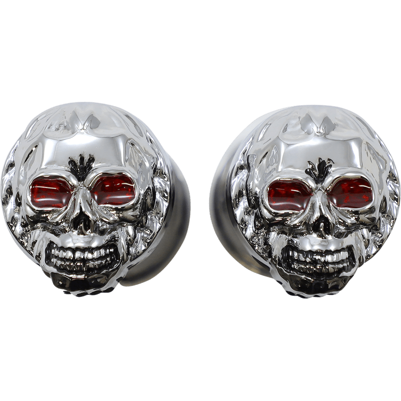 DRAG SPECIALTIES SKULL GRIPS W/EYES (PR) - DRIVEN Canada's Powersports DS - 243256