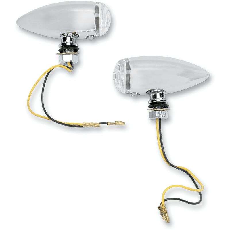 DRAG SPECIALTIES SMOOTH LED M/LIGHTS CLEAR/AMB (PR) (7805 - 2068) - DRIVEN Canada's Powersports 7805 - 2068