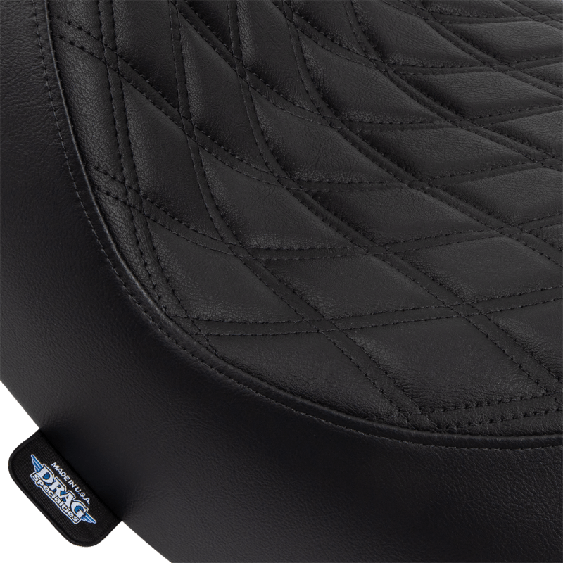 DRAG SPECIALTIES SOLO SEAT DOUBLE DIAMOND STITCHING FL/FX' 18'23 - DRIVEN Canada's Powersports 0802 - 1513