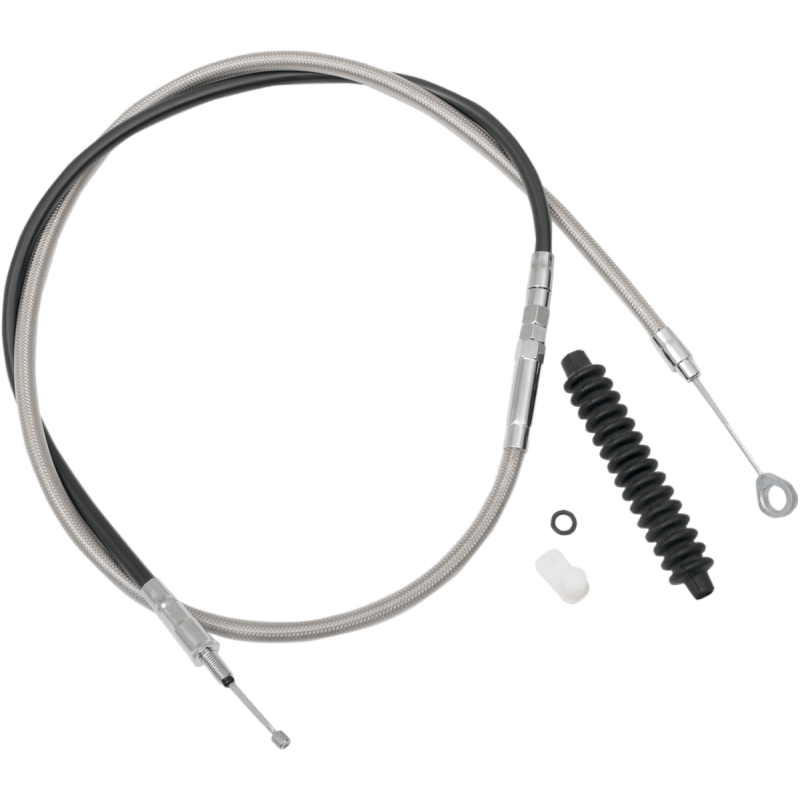 DRAG SPECIALTIES S/STEEL 76 - 11/16 HE CLUTCH CABLE (5321008HE) - DRIVEN Canada's Powersports 0652 - 14595321008HE