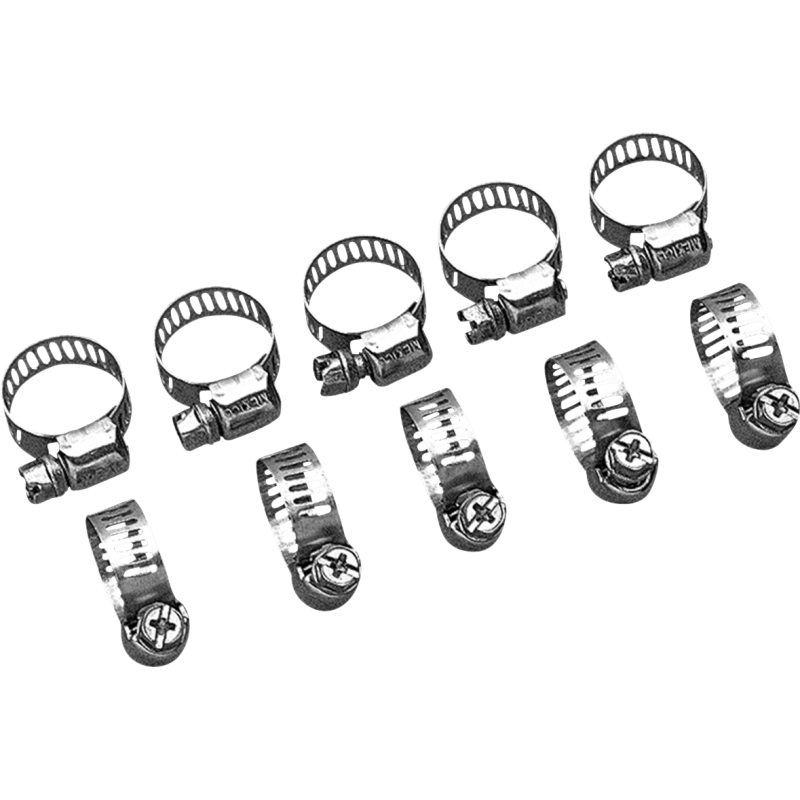 DRAG SPECIALTIES STAINLESS MINI - CLAMP 10PK DRAG (2152) - DRIVEN Canada's Powersports DS21522152
