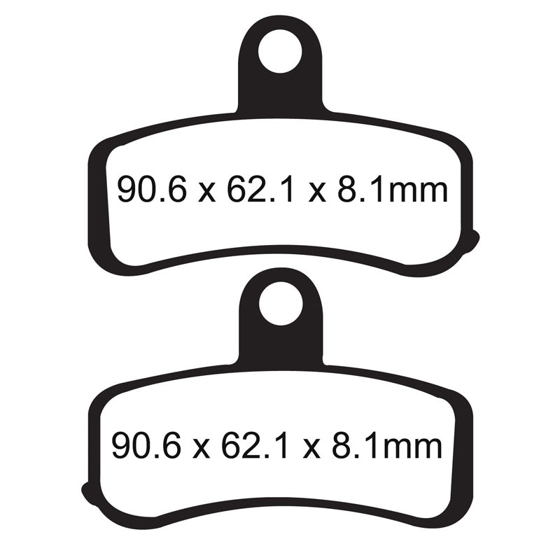EBC BRAKE PADS EPFA SERIES EPFA457HH - DRIVEN Canada's Powersports 840655057864EPFA457HH