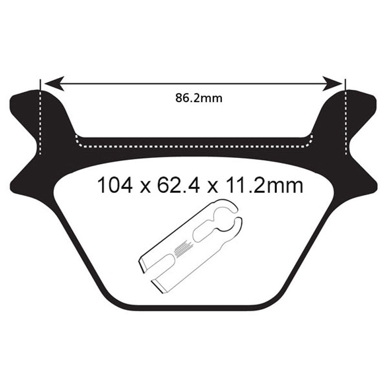 EBC BRAKE PADS FA SERIES FA200 - DRIVEN Canada's Powersports 010200FA200