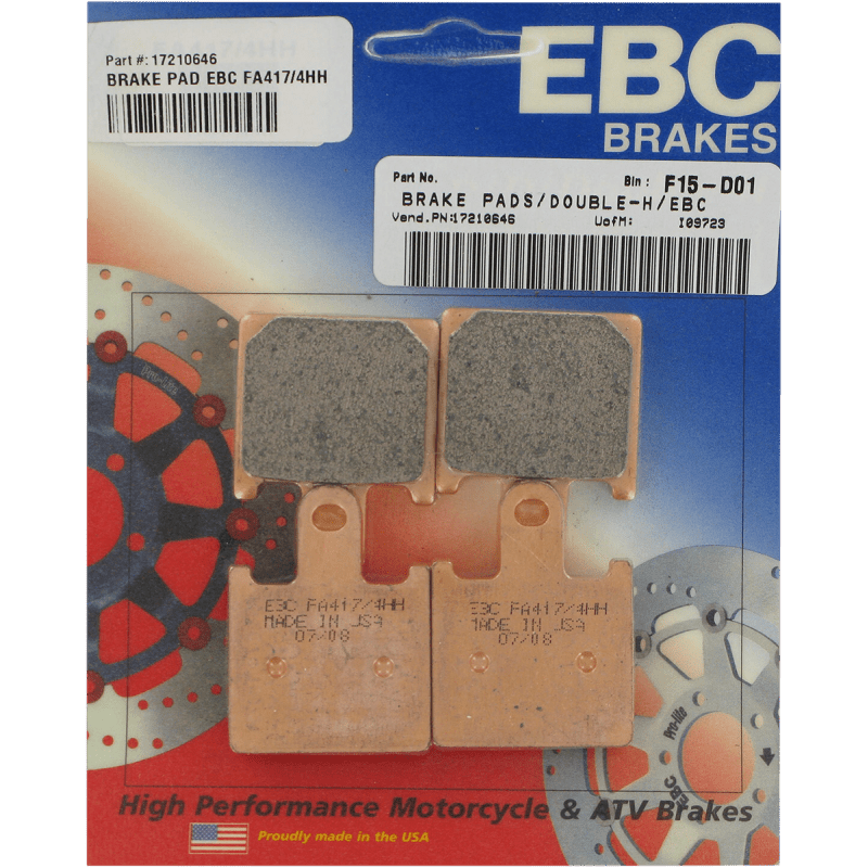 EBC BRAKE PADS HH SERIES FA417/4HH - DRIVEN Canada's Powersports 0104174HHFA417/4HH