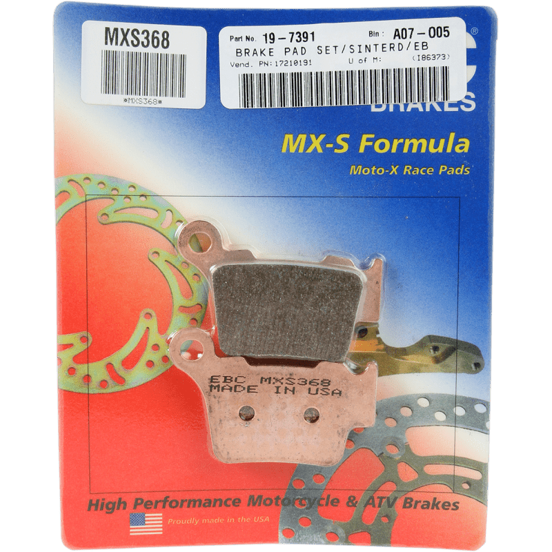 EBC BRAKE PADS MXS SERIES MXS368 - DRIVEN Canada's Powersports 010368MXSMXS368