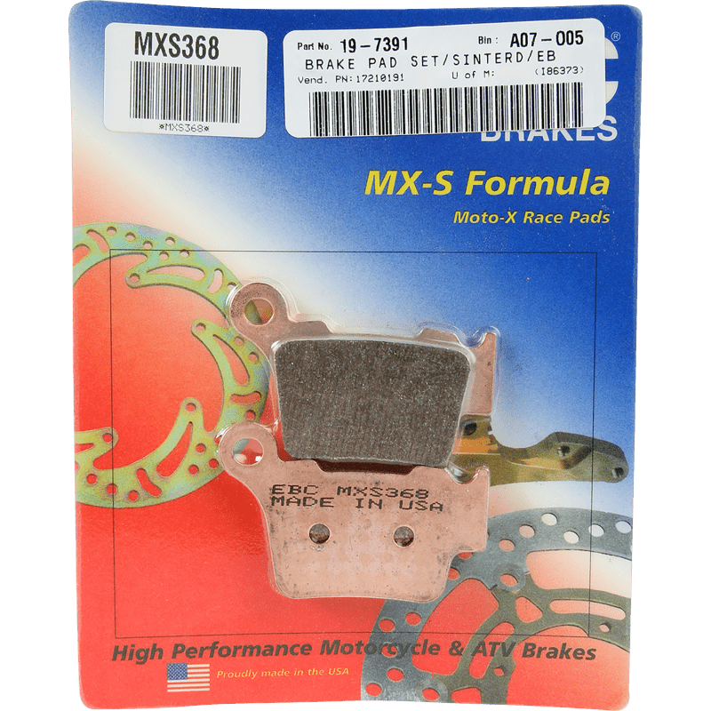EBC BRAKE PADS MXS SERIES MXS368 - DRIVEN Canada's Powersports 010368MXSMXS368