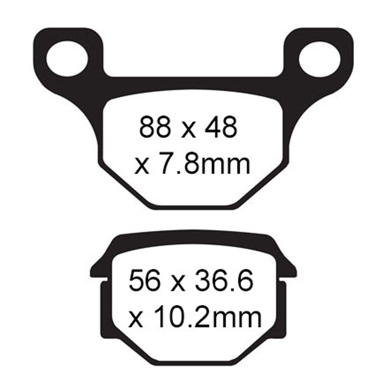 EBC BRAKE PADS SFA SERIES SFA93 - DRIVEN Canada's Powersports 010093SFASFA93