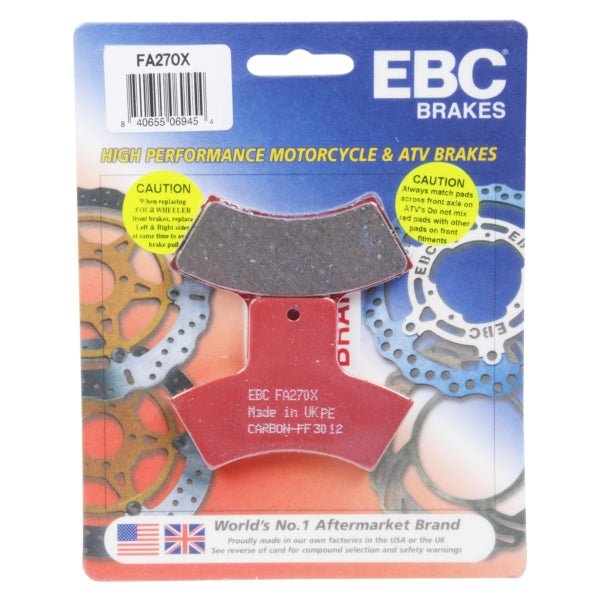 EBC BRAKE PADS X SERIES FA270X - DRIVEN Canada's Powersports 010270XFA270X