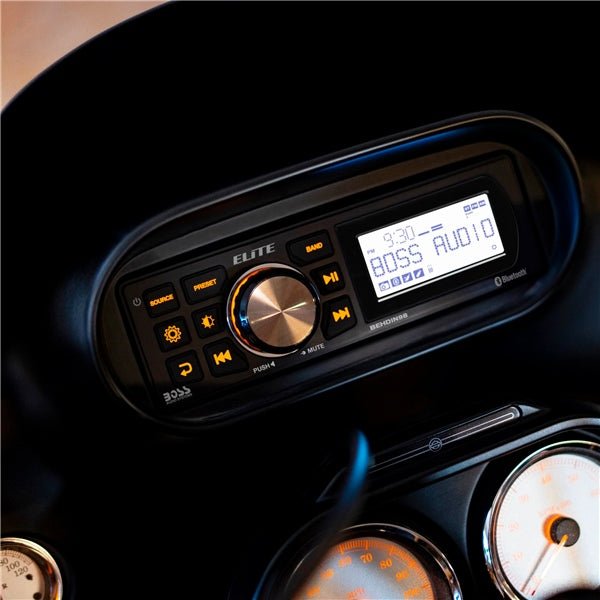 BOSS AUDIO ELITE AUDIO RECEIVER FOR HARLEY DAVIDSON (BEHDIN98) - DRIVEN Canada's Powersports 791489128728BEHDIN98