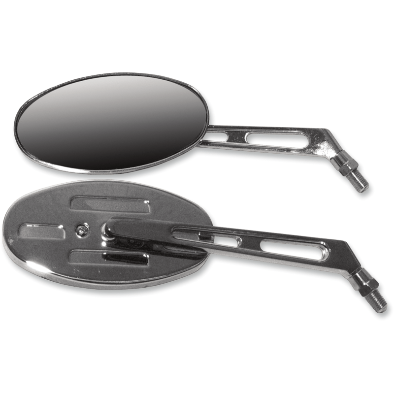 EMGO OVAL BILLET MIRRORS SHORT (20 - 26305) - DRIVEN Canada's Powersports 20 - 2630520 - 26305