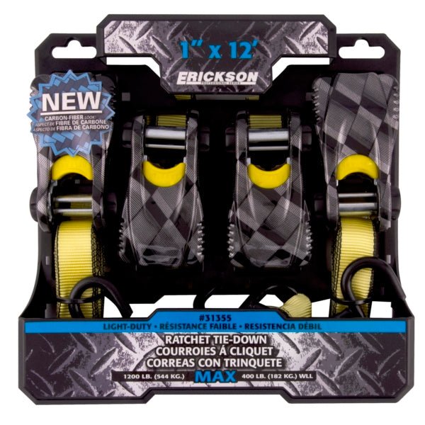 ERICKSON 1" X 12' RATCHER TIE - DOWN (31355) - DRIVEN Canada's Powersports 06438331355331355