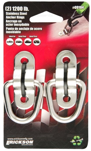 ERICKSON (2)1200 LB STAINLESS STEEL FLIP ANCHOR (09104) - DRIVEN Canada's Powersports 09104
