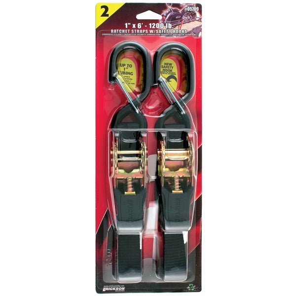 ERICKSON "(2)1""X6' 1200 LB HD MOTO STRAP W/SAFETY" - DRIVEN Canada's Powersports 05709