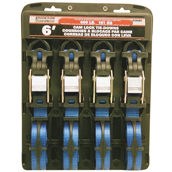 ERICKSON PROFESSIONAL SERIES CAM LOCK TIE DOWN 4PK - DRIVEN Canada's Powersports 06438335605535605