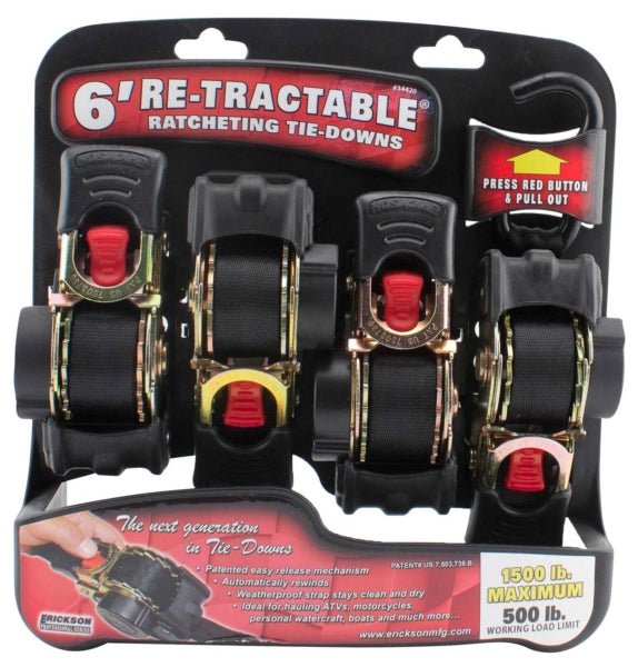ERICKSON RETRACTABLE TIE - DOWNS (34420) - DRIVEN Canada's Powersports 06438334420534420