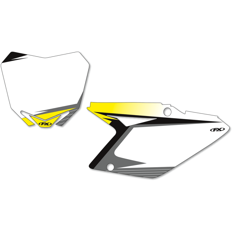 FACTORY EFFEX 10 - 17 RMZ250 PRE - CUT NUMBER PLATE - DRIVEN Canada's Powersports 13 - 64426