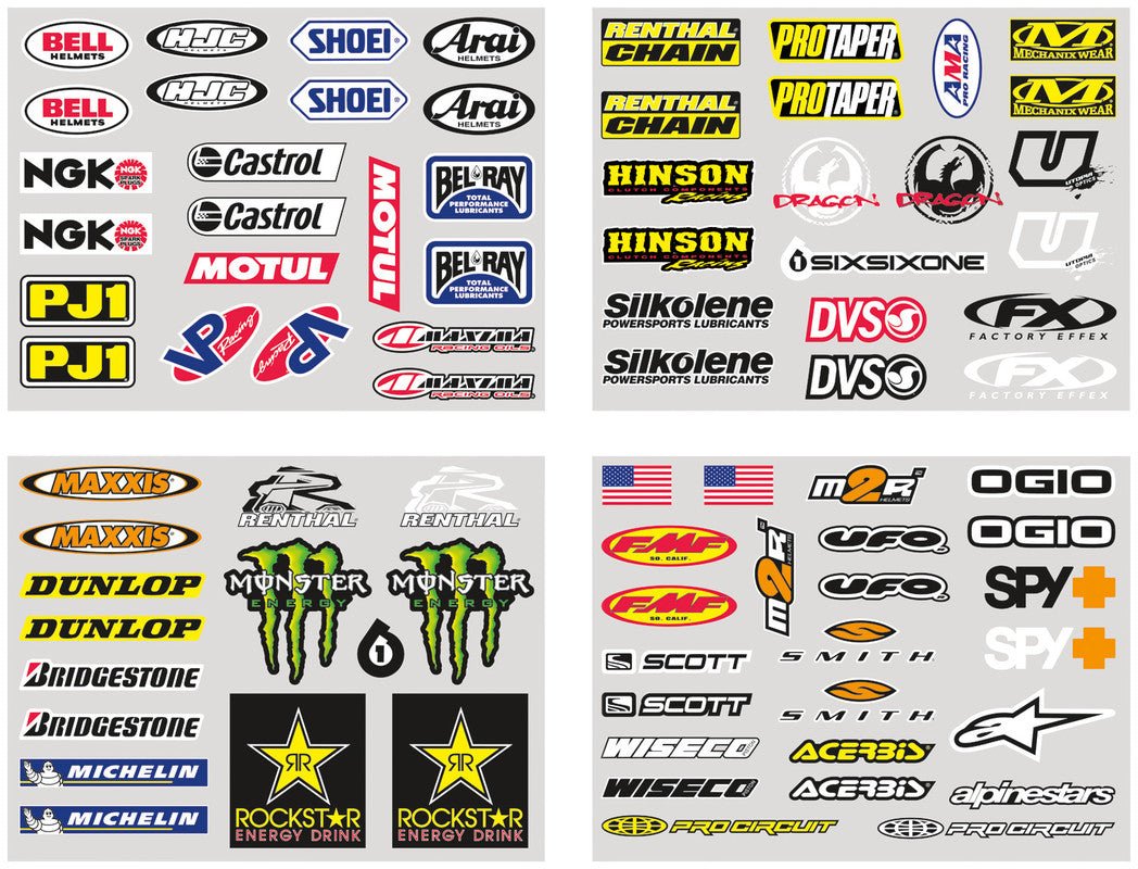 FACTORY EFFEX IRON - ON SPONSOR KIT (08 DESIGN) (11 - 82120) - DRIVEN Canada's Powersports 11 - 82120
