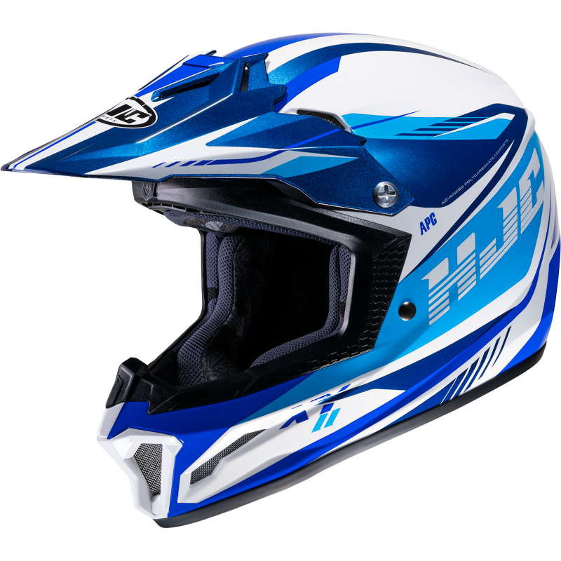 HJC CL-XY2 DRIFT Blue/White Front - Driven Powersports