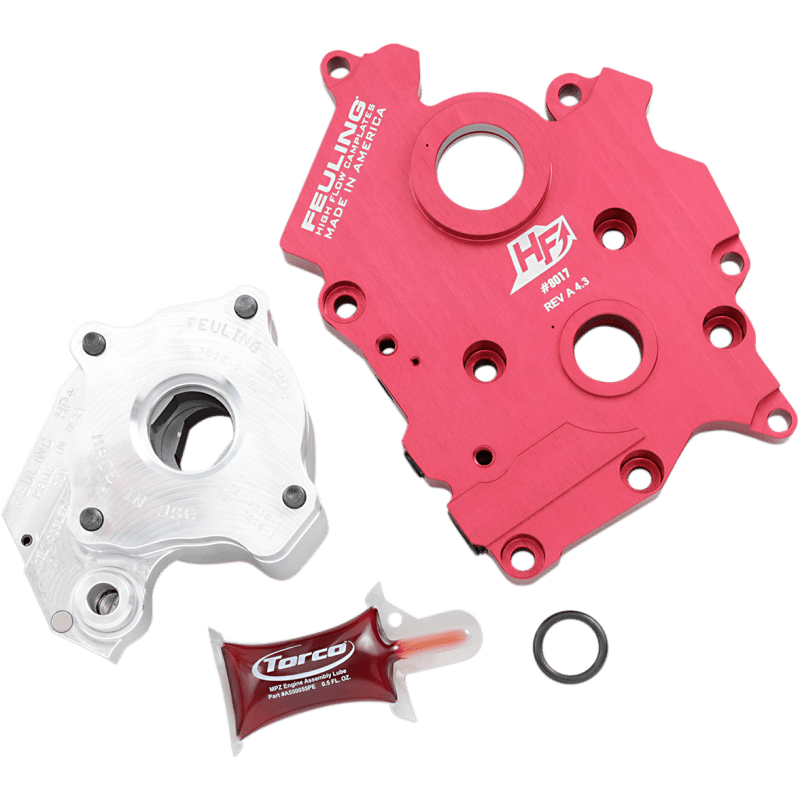 FEULING OIL PUMP CORP. 17 - 19 MIL8 OILPUMP/CAM PLATE ONLY F/OIL COOLED (7196) - DRIVEN Canada's Powersports 7196