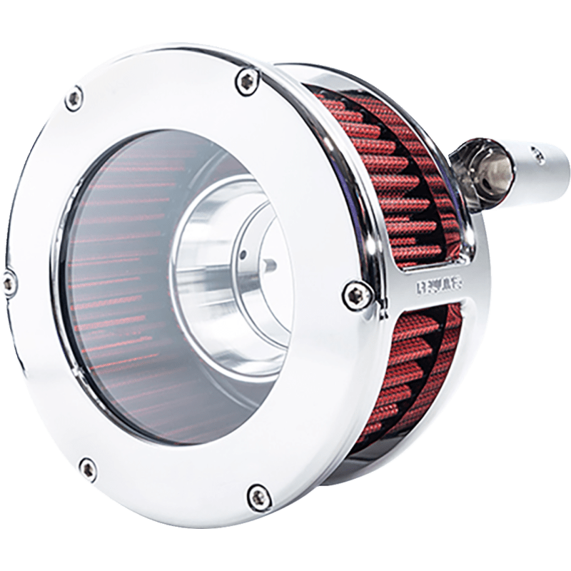 FEULING OIL PUMP CORP. AIR CLEANER BA COVER CHROME/RED 93 - 99 EVO BT - DRIVEN Canada's Powersports 5468