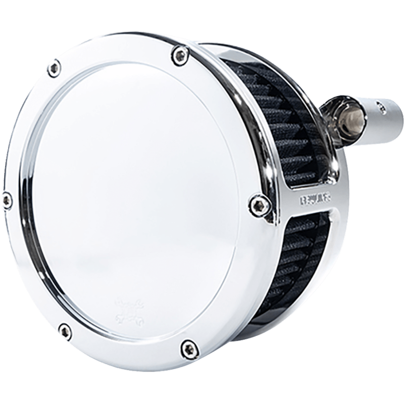 FEULING OIL PUMP CORP. AIR CLEANER BA SOLID COVER CHROME/BLACK 93 - 99 EVO BT (5567) - DRIVEN Canada's Powersports 5567